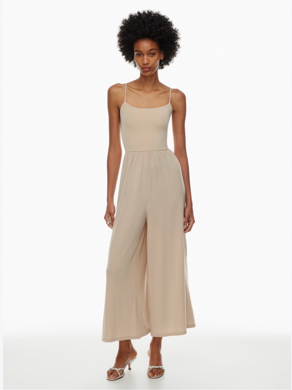Wilfred Free Market Jumpsuit Romper Wide Leg Size M Aritzia